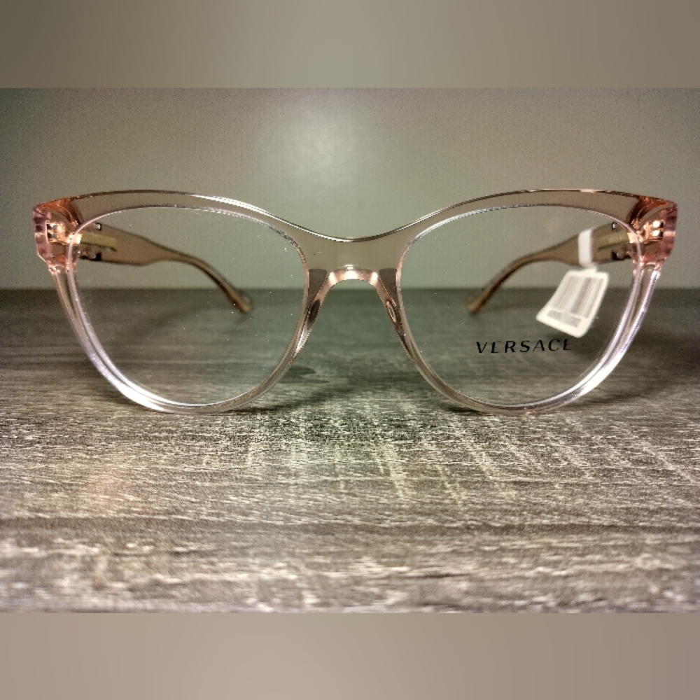 (SOLD!!!) Versace Pink Clear Women's Glasses (Brand New)